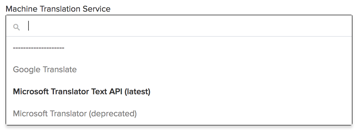 Machine Translation Service