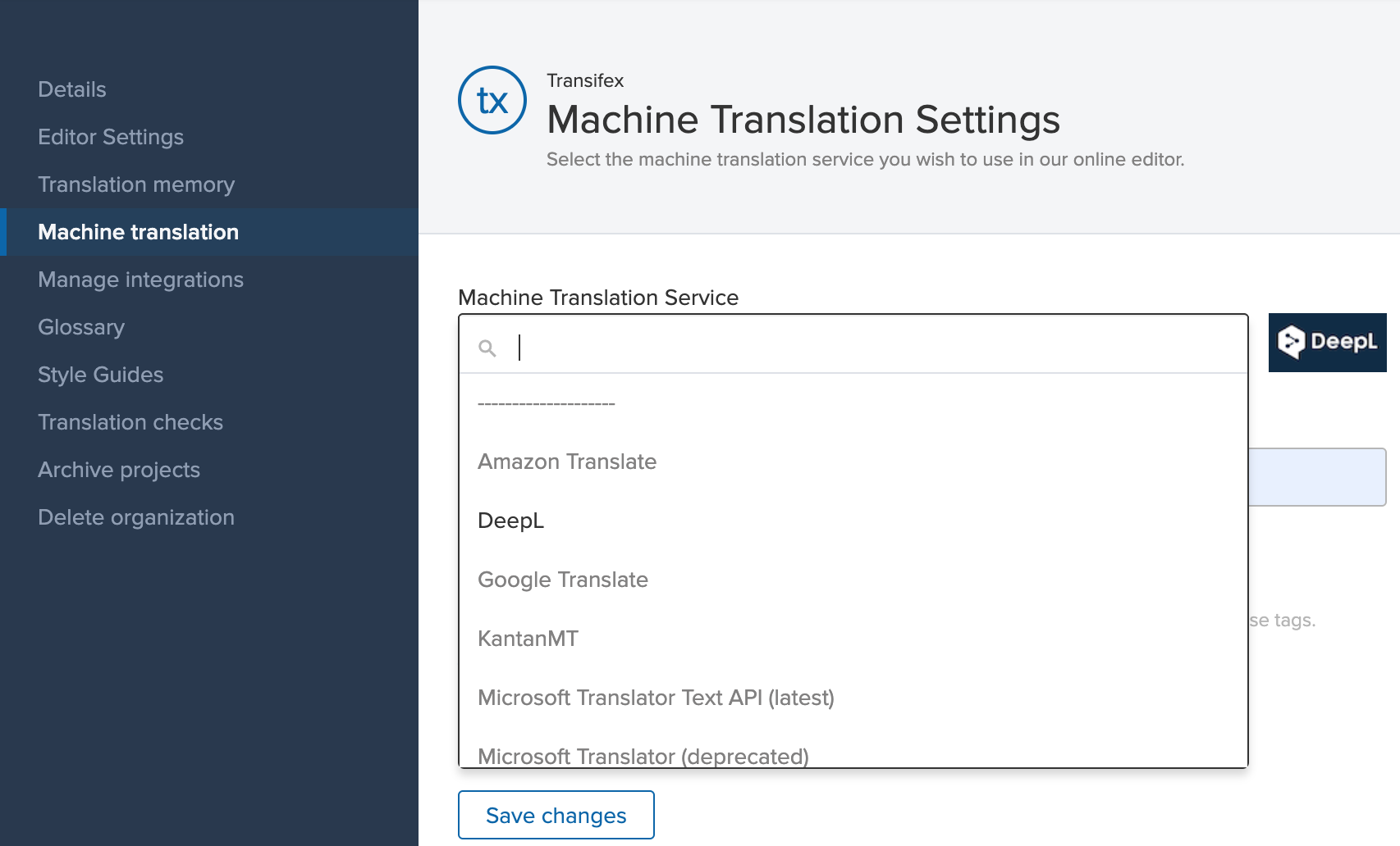 DeepL integration