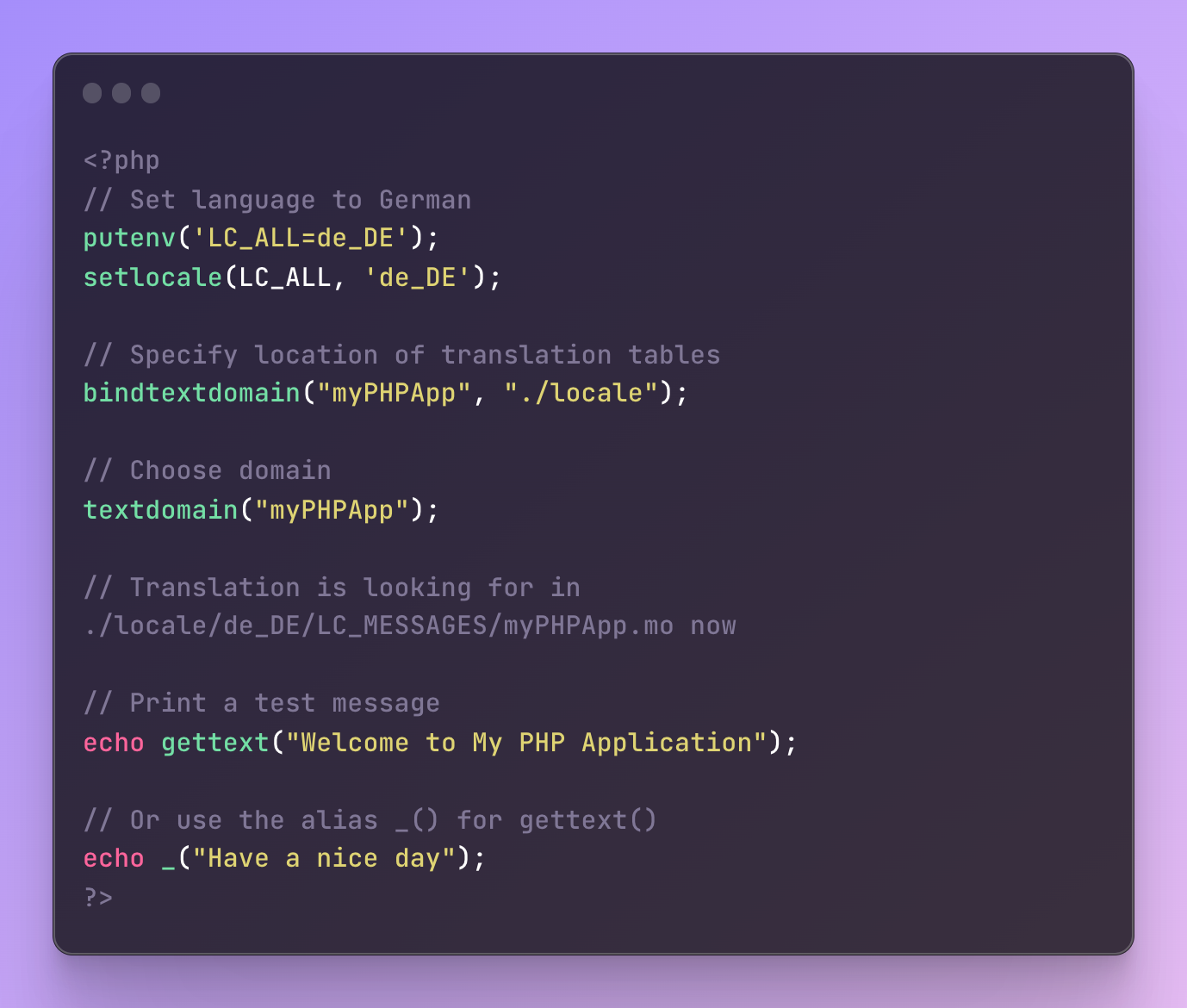 PHP-gettext